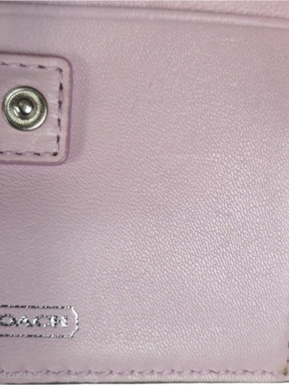 Coach Small Signature Canvas Wallet in Gray with Silver Hardware - Picture 7 of 9